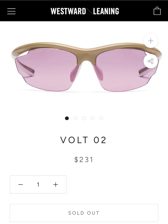 Westward Leaning Accessories - Westward Leaning Volt 02 Sunglasses in Pink Lenses and Tan Frame